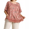 Women's Star Print Tassel Top - umgee - 4 of 4