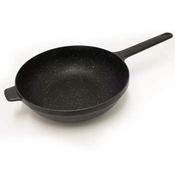 BergHOFF GEM Non-stick Stir Fry Pan, Stay-cool Handle, Black