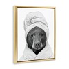 Stupell Industries Bear Hair Towel Funny Animal, 25" x 31" - 3 of 4