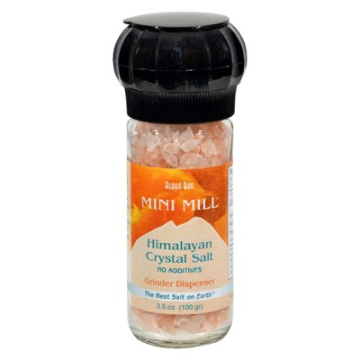 Aloha Bay Himalayan Mini Mill Crystal Salt With Grinder - 3.5 oz