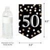 Big Dot of Happiness Adult 50th Birthday - Gold - Birthday Party Bunting Banner - Gold Party Decorations - Happy Birthday - 2 of 4