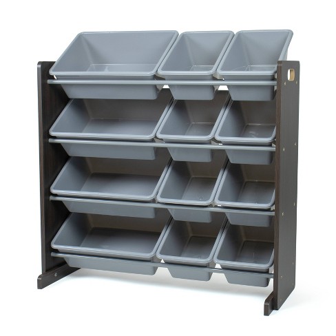 Humble Crew Inspire Grey Toy Storage Organizer with Shelf & 9 Storage Bins