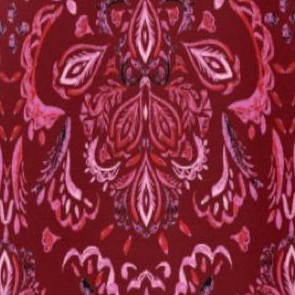 burgundy painted medallion