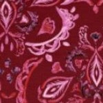 burgundy painted medallion