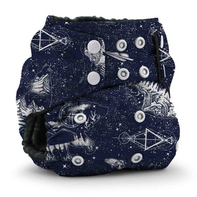 Image of Kanga Care Rumparooz OBV (Organic viscose of Bamboo Velour) One Size Pocket Cloth Diaper | Shine Bright Blue (6-40lbs)