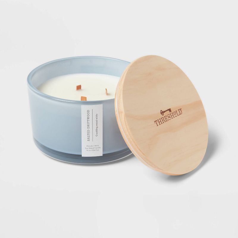 Salted Driftwood Candle Blue - Threshold™, 5 of 6