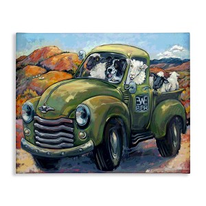 Stupell Industries Sheep Dog Funny Ewe-beer Pun Southwestern Country Scene, 48" x 36" - 1 of 4