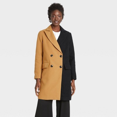 Women's Overcoat - Who What Wear™ Black XS