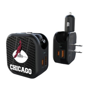 NFL NFC Historic Teams Text Backdrop 18-Watt 2 in 1 USB A/C Charger - 1 of 3