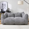 KWPZQEB Large Bean Bag Chair for Two People, Giant Bean Bag Sofa with 2 Pillows, Oversized BeanBag Lazy Sofa for Bedroom, Living Room - 2 of 4