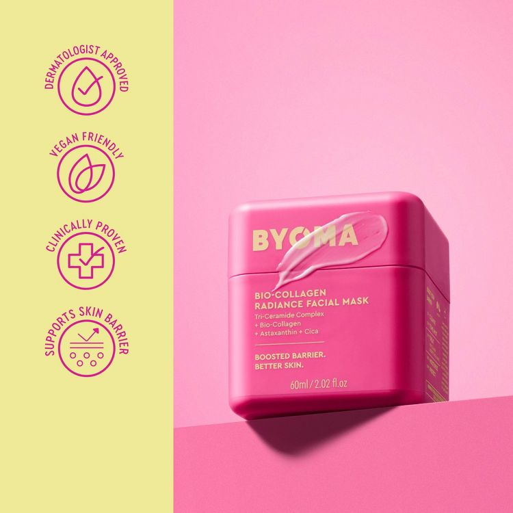 BYOMA Bio-Collagen Radiance Facial Mask - 2.02oz: Anti-Aging, Vegan, Suitable for Combination Skin, 5 of 7