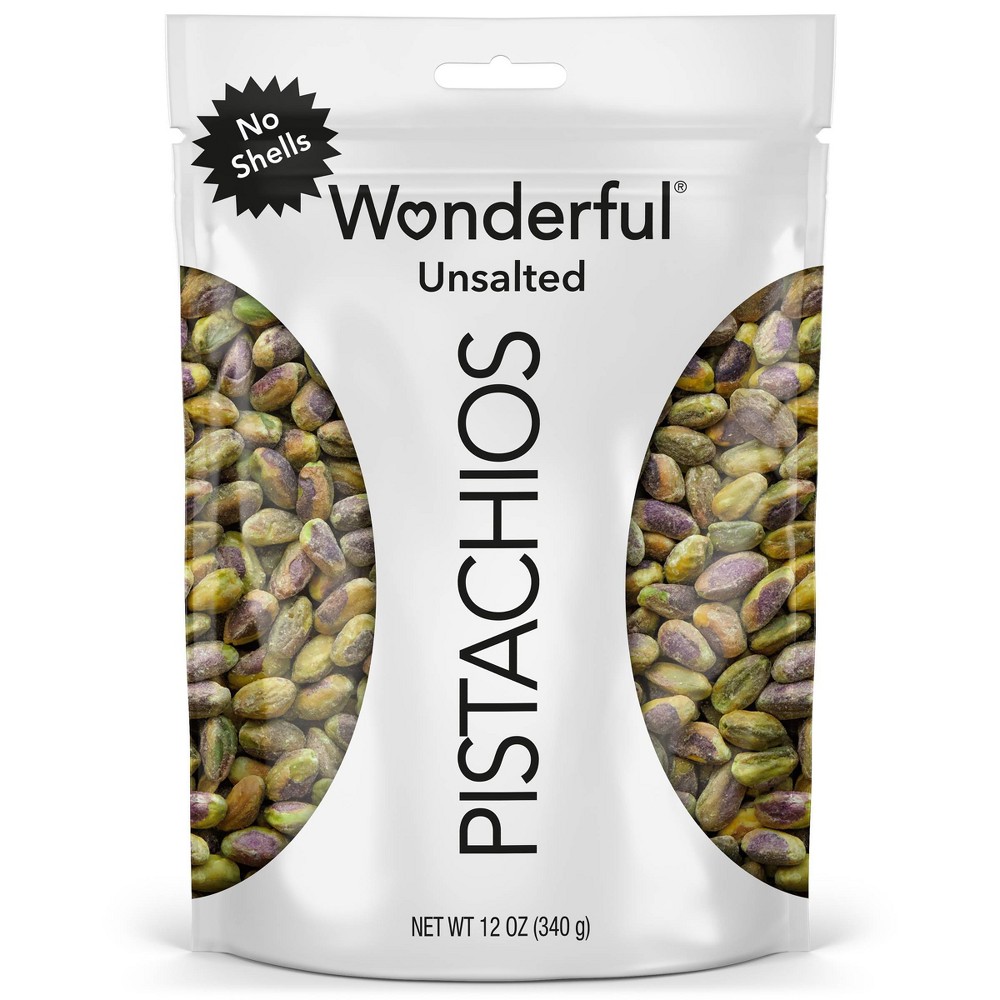 Wonderful No Shell Pistachios Unsalted - 12oz