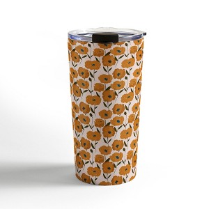 alison janssen Boho Poppies Travel Mug 20 oz Stainless Steel Travel Mug - Deny Designs - 1 of 4