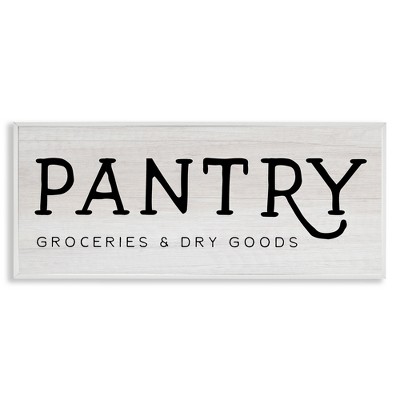 Stupell Industries Rustic Pantry Groceries Sign, 30" x 13"