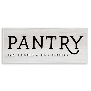 Stupell Industries Rustic Pantry Groceries Sign, 30" x 13" - 1 of 4