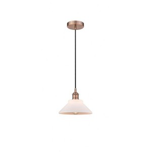 Orwell - 1 Light Cord Hung Mini Pendant In Industrial Style-7.75 Inches Tall and 8.38 Inches Wide - 1 of 1