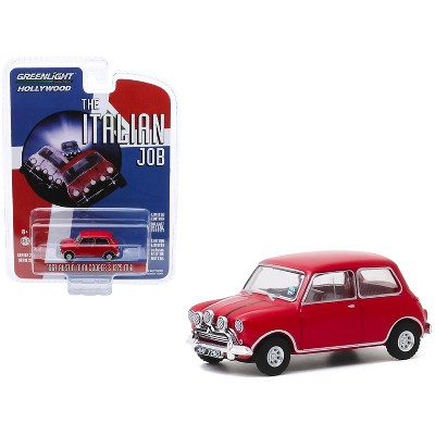 1967 Austin Mini Cooper S 1275 MkI Red "The Italian Job" (1969) Movie "Hollywood Series" Release 28 1/64 Diecast Model Car by Greenlight