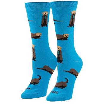 Cool Socks Cute and Fun Animal Print Novelty Crew Socks for Women, Size 5-10