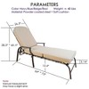 Kozyard Maya Chaise Lounge Outdoor Patio Recliner Chair Patio Lounge Chair Elegant Chaise Lounge Chair for Outdoor Indoor - 3 of 4