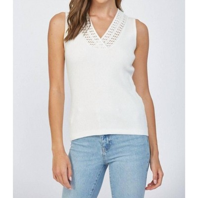 Women's Sleeveless Sweater Top - Fate