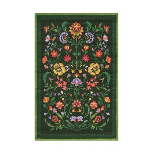 COZONY Vintage Printed Washable Runner Rug with Non-Slip Backing - 1 of 4