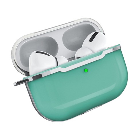 Insten Case Compatible With Airpods Pro Transparent Silicone Skin Cover With Keychain Clear Green Target
