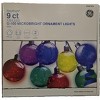 GE 9-count StayBright G-100 Microbright Ornament 135 LED Multicolor String Lights - 4 of 4