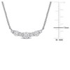 EVERLY JEWELRY | Sterling Silver 1 CT TW Lab Grown Diamond Necklace With Chain, 17-inch - 4 of 4