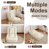 PAGED Bean Bag Chair Modern Human Dog Bed with 5 Adjustable Position, Corduroy Floor Sofa Bed for Living Room, Bedroom, Lounging, Gaming - 3 of 4
