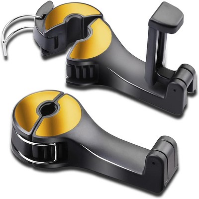 TruAIR Car Headrest Hook with Phone Holder Ð 360¡ Rotating Purse Hanger