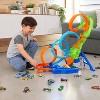 Hot Wheels Action 4-Loop Crash Out Track Set with Motorized Booster and Toy Car - 1:64 Scale - image 2 of 4