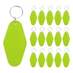 Unique Bargains Blank Vintage Motel Keychain for DIY Ornament Luggage Labels - 1 of 4