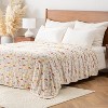 Lomsoe Mushrooms and Flowers Warm Flannel Throw Blanket, Soft Throw for Couch and Bed, Cozy Comfy for All Seasons - 3 of 4