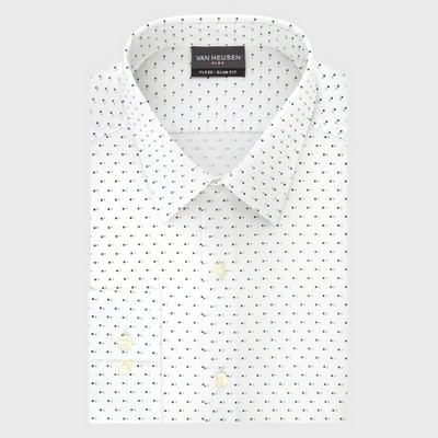 Men's Polka Dot Slim Fit Long Sleeve 