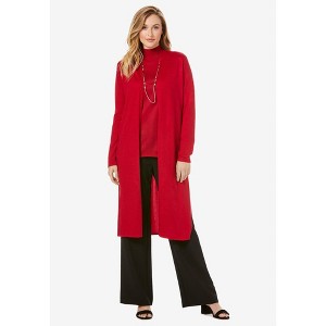 Jessica London Carefree Cashmere Duster Sweater - 1 of 4