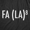 Mens FA (LA)8 T Shirt Funny Nerdy Math Christmas Carole Graphic Novelty Holiday Tee - Crazy Dog Men's T Shirt - 2 of 4