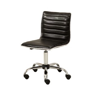 XIYUYEU Modern Armless Office Chair with Silent Rolling Wheels Adjustable Height Vanity Chair for Office, Home - 1 of 4