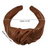 Unique Bargains Women's Shiny Knotted Wide Headband 1 Pc - 4 of 4
