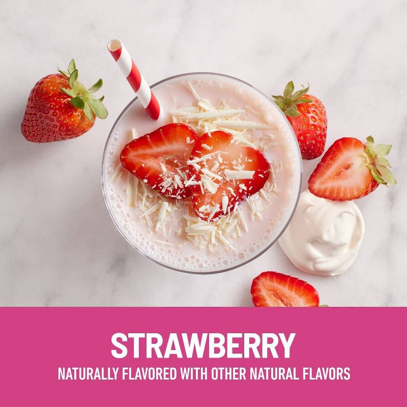 SlimFast High Protein - Low Carb Ready to Drink Nutritional Milkshake - Strawberry &#38; Cream - 11 fl oz/8pk, 3 of 5