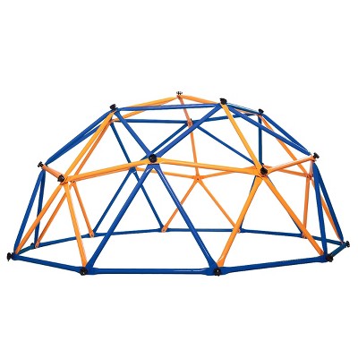 Infurnic Baby Activity Gyms Geometric Jungle Gym, Bright Blue and Yellow, Dome Climber, Multicolored, 39.37"*14.76"*5.91"