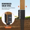 VEVOR Fence Post Anchor Ground Spike, 4 Pack 24 x 4 x 4 Inches Outer Diameter (Inner Diameter 3.5 x3.5 Inches), Metal Black Powder Coated - 3 of 4