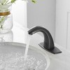 BWE Automatic Sensor Touchless Bathroom Sink Faucet With Deck Plate & Pop Up Drain - 3 of 4