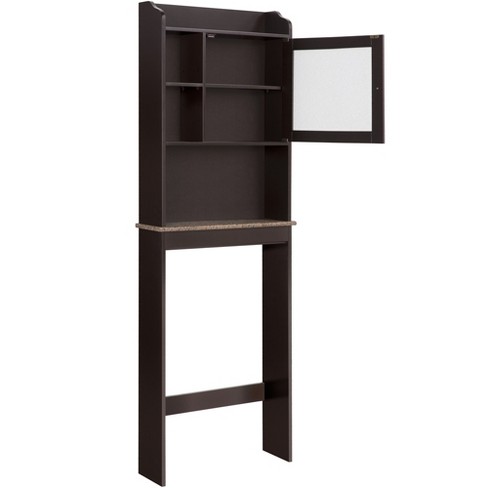 Yaheetech Over The Toilet Cabinet Space-saving Bathroom Storage Brown ...