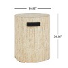 Christopher Knight Home Elisha Outdoor 40,000 BTU Lightweight Concrete Fire Pit Table with Tank Holder and Lid - 4 of 4