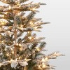 4.5ft Pre-lit Flocked Alaskan Fir Artificial Christmas Tree - Puleo ...