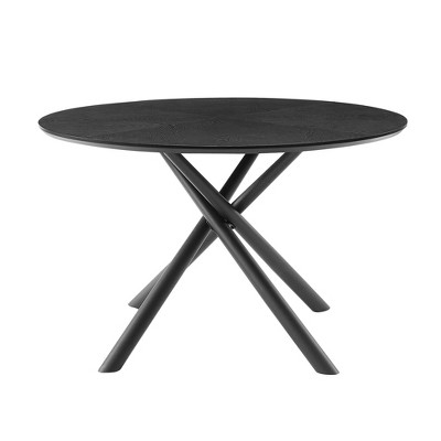 NicBex 47.25 Inch Round Coffee Table with Cross Legs,Center Table for Living Room,Dining Room,Bedroom