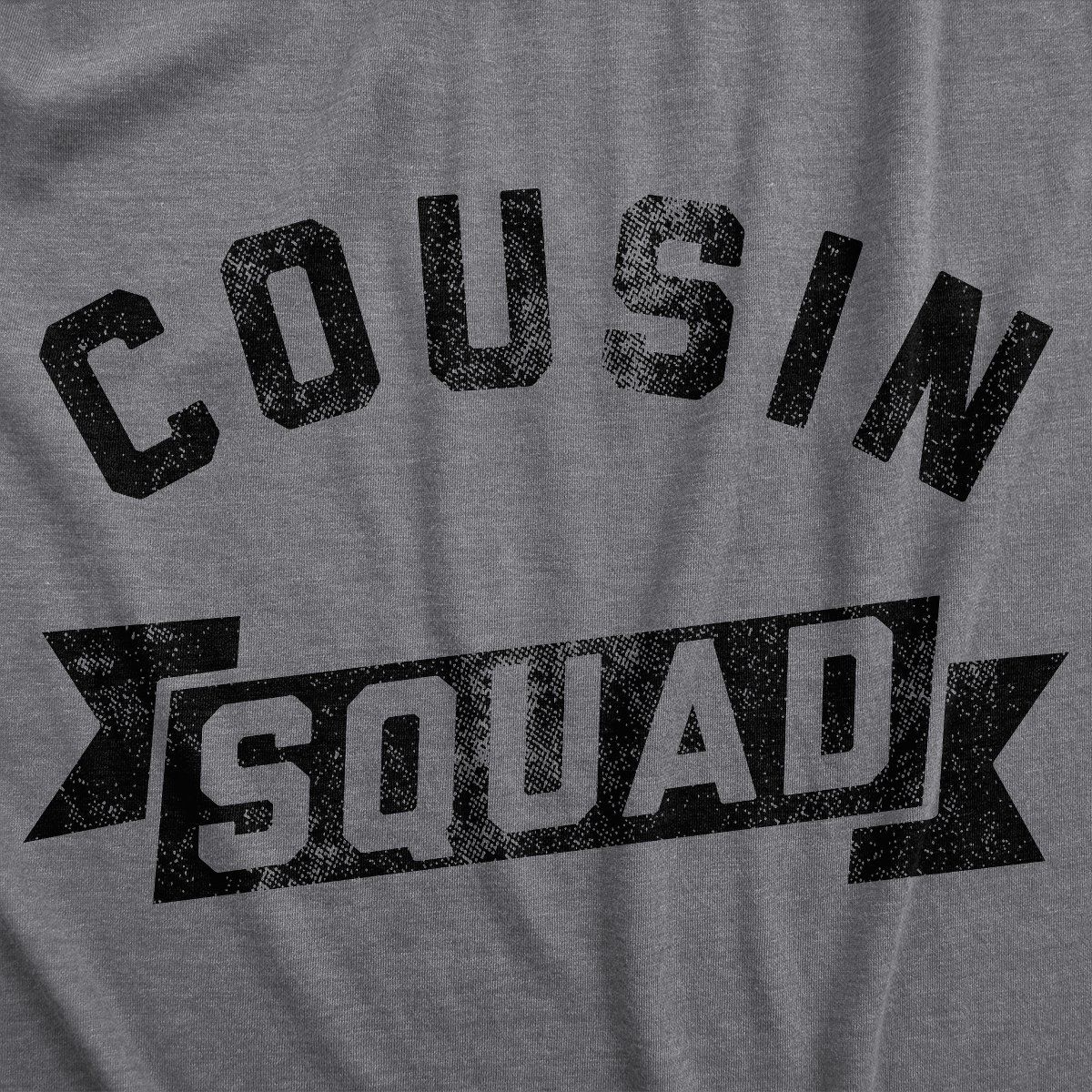 Мужские футболки Crazy Dog T-Shirts, Inc. Mens Funny T Shirts Cousin Squad Family Reunion Novelty Tee for Men - Crazy Dog Men's T Shirt Gift For Cousin Dark Grey XXL — фото 2
