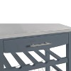 LunaLulinlk Mobile Rolling Kitchen Island Trolley Serving Cart - 3 of 4
