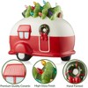 Casafield Hand Painted Ceramic Decor, Pre-Lit Nostalgic Vintage Christmas Tabletop Decor - 3 of 4