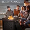 R.W.FLAME 33-Inch Propane Gas Fire Pit Table 50,000 BTU with Lava Rocks, Protective Cover & Easy Ignition – Ideal for Patio,Deck, Garden - 2 of 4